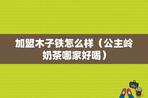 加盟木子铁怎么样（公主岭奶茶哪家好喝）