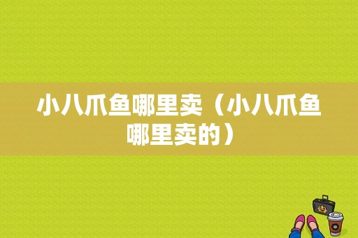 小八爪鱼哪里卖（小八爪鱼哪里卖的）