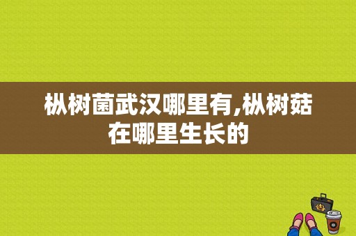 枞树菌武汉哪里有,枞树菇在哪里生长的