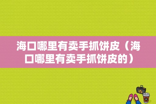 海口哪里有卖手抓饼皮（海口哪里有卖手抓饼皮的）