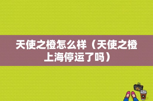天使之橙怎么样（天使之橙上海停运了吗）