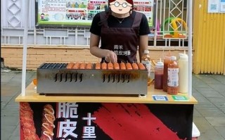 烤肠机能烤哪些食物摆摊,热狗炒面图片