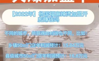杨国福麻辣烫利润分析,开个杨国福麻辣烫怎么样啊