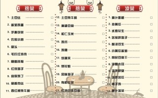 餐饮店点菜技巧和话语,怎么样排餐饮菜单好看