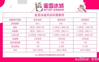 蜜雪冰城加盟店怎么样（蜜雪冰城一年真实收入）