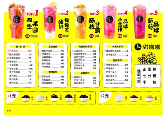 甜啦啦的饮品怎么样(甜啦啦名字的由来)-第2张图片-厨房小当家 甜啦啦的饮品怎么样(甜啦啦名字的由来)-第2张图片-厨房小当家